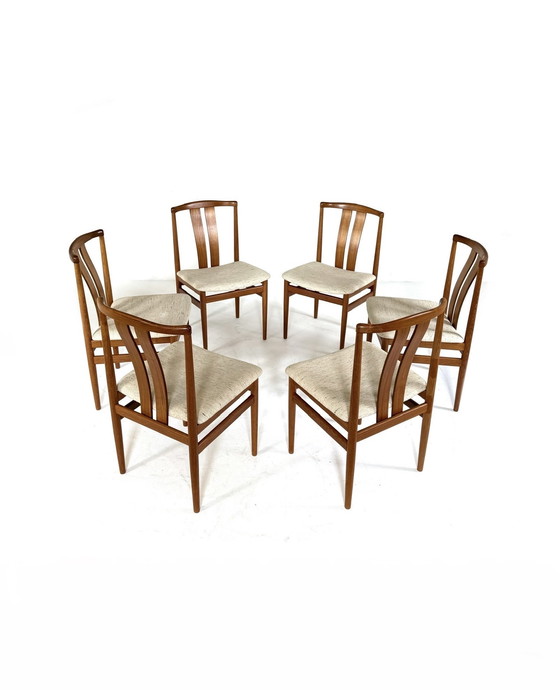 Image 1 of 6x vintage dining chair, Vamdrup Stolefabrik '60