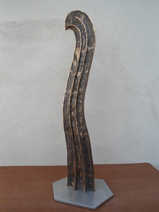 Sculpture abstraite en bronze