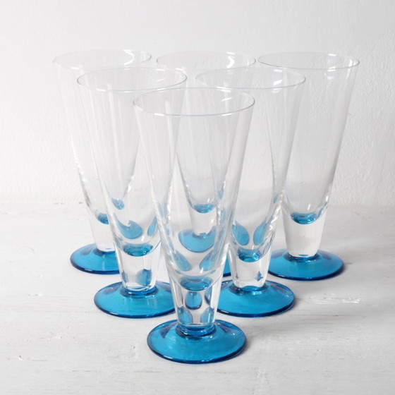 Image 1 of Italienisches Kristallkrug- und Stielgläser-Set aus der Mitte des 20. Jahrhunderts / Barzubehör aus der Toskana der 1970er Jahre