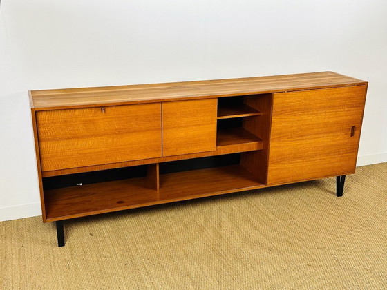 Image 1 of Enfilade haute Vintage Scandinave et teck, 1960