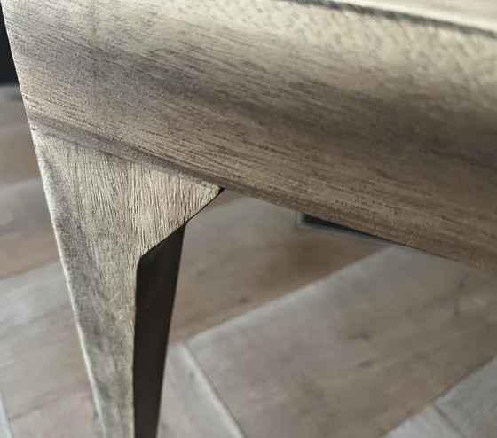 Image 1 of Mesa de centro de diseño Norr11 con tres patas de madera, única