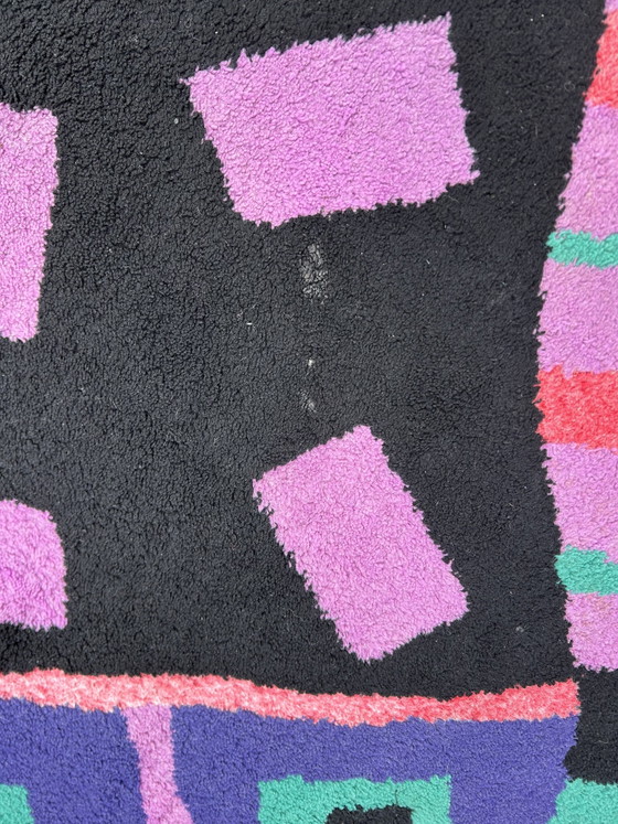Image 1 of Tapis à poils courts style Memphis vintage des années 1980