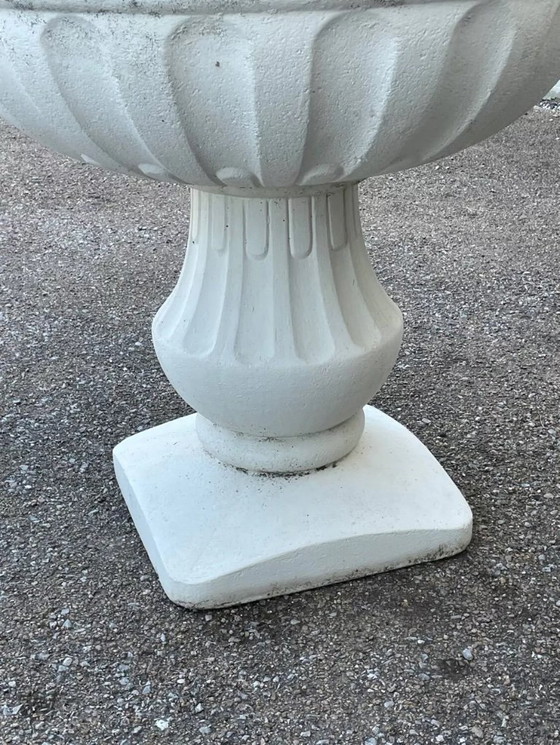 Image 1 of Jardinière Coupe à Fleurs Pot Ancien en Pierre