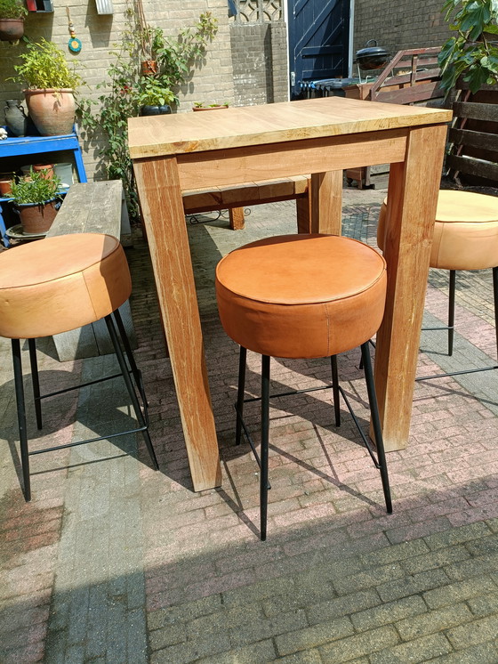 Image 1 of Hardwood standing table