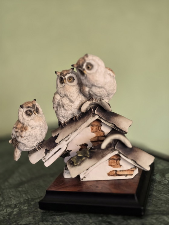 Giuseppe Armani Owls on Roof - Vintage Porcelain Figurine – Decorative Objects (photo 8 of 10)