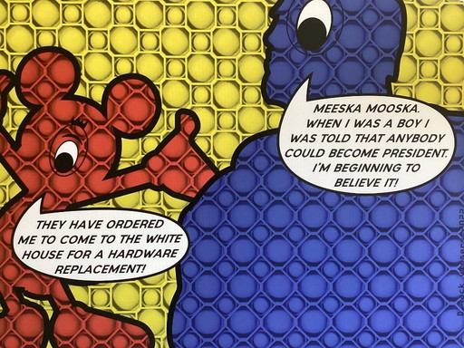 Jack Vissers - Meeska Mooska - offset on canvas - hand-signed