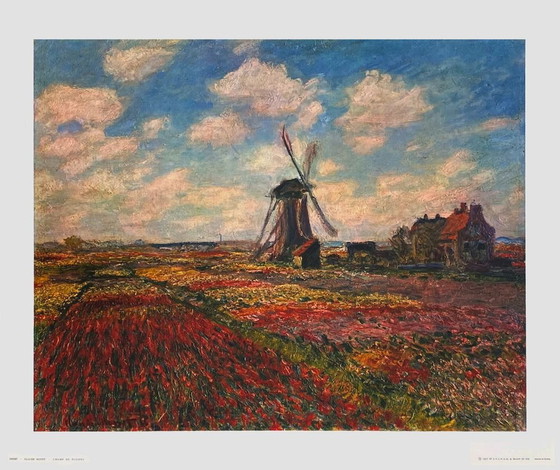 Image 1 of Claude MONET Le champ de tulipes poster 1970