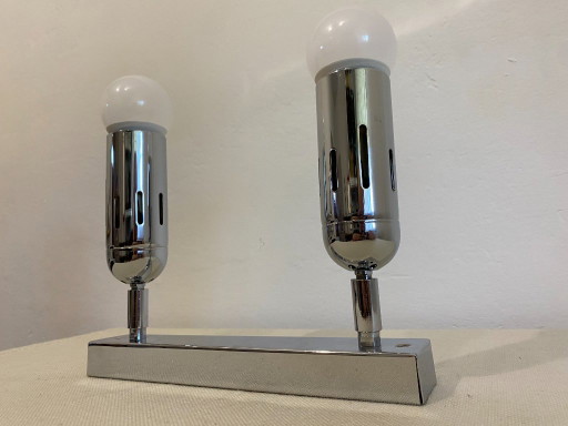 Space Age 1970er Sijaj Hrastnik Verstellbare Wandlampe – wandlampen, Chrome (photo 2 of 16)