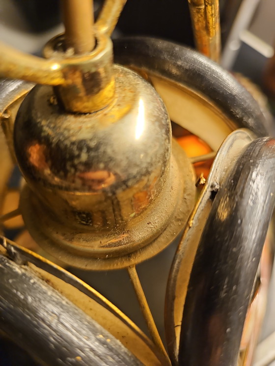 Image 1 of Lampada a sospensione vintage a forma di conchiglia Capiz, anni '60/'70