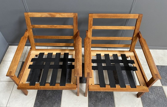 Image 1 of 2 sillones Illum Wikkelso para Niels Eilersen Dinamarca años 60 totalmente restaurados