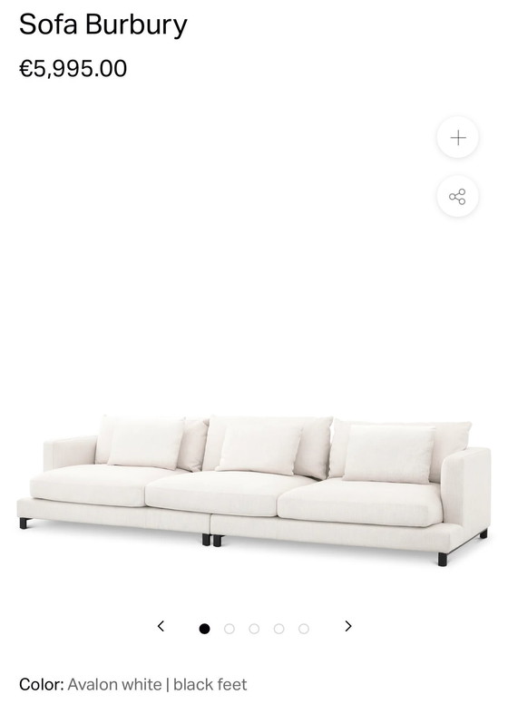 Image 1 of Divano di design Eichholtz