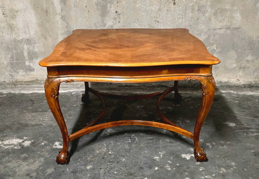 Salontafel of speeltafel in Regency/Lodewijk XV-stijl - 20e eeuw