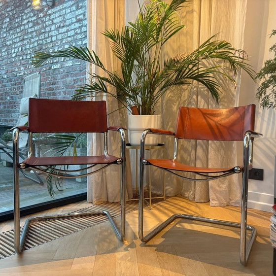 Image 1 of Ensemble de 12 chaises Matteo Grassi MG5 - cognac