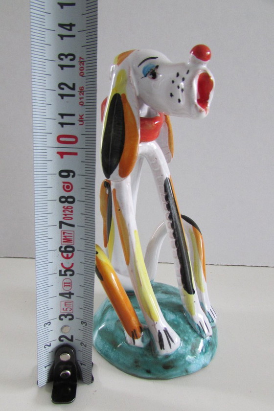 Image 1 of Ciacci, Italië: keramieken beeldje van een hond