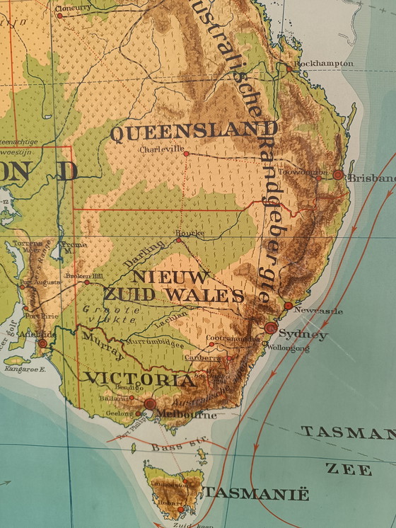 Image 1 of School map: Dutch East Indies, Australia, Oceania