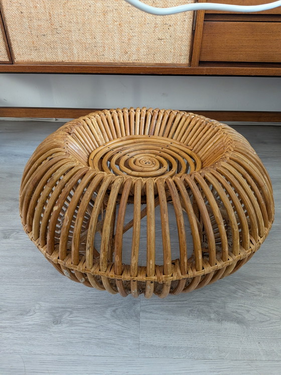 Image 1 of Mid-century organic rattan pouf/ottoman by Franco Albini

Italy, 1950s
