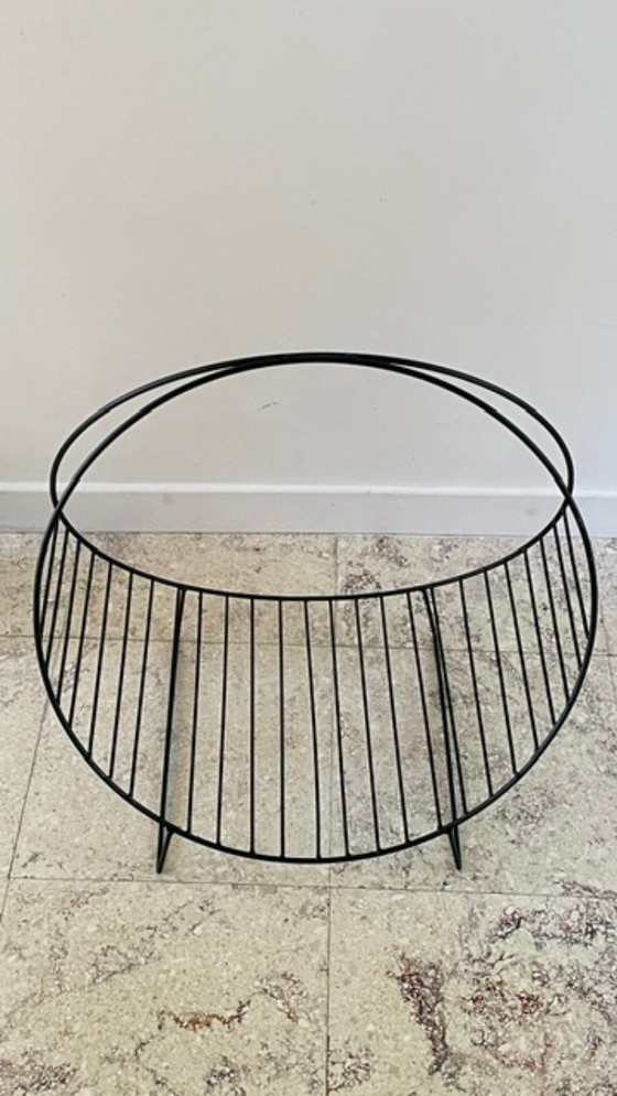 Vintage Magazine Rack Log Holder – Metal (photo 7 of 44)