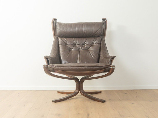 FALCON Stuhl mit Fußhocker, Sigurd Ressell für Vatne Møbler, Vintage