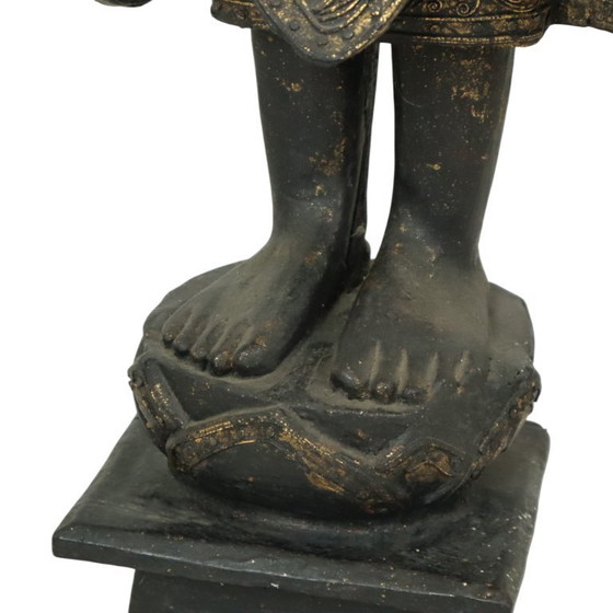 Image 1 of Buddha enorme in legno dorato 135 cm