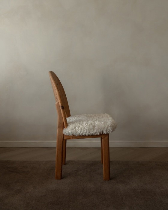 Image 1 of Vintage Danish Pine Dining Chairs (Set of 4) | Niels Koefoed Style | Rustic Scandinavian Modern | 1970s–80s