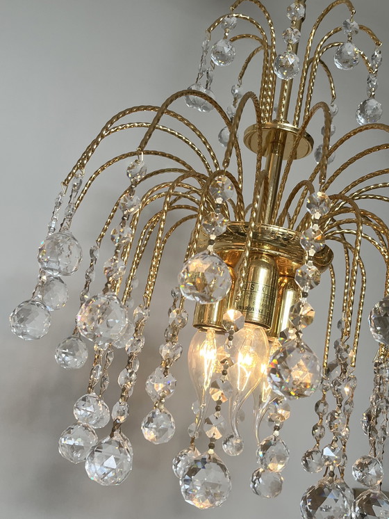 Image 1 of branded SWAROVSKI STRASS chandelier pendant lamp vintage