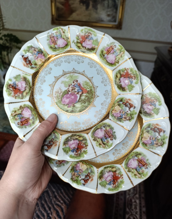 Set di 2 piatti decorativi vintage in porcellana tedesca. – Oggetti decorativi, Porcelain (photo 2 of 10)