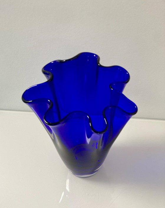 Image 1 of Kobaltblauwe servetvaas