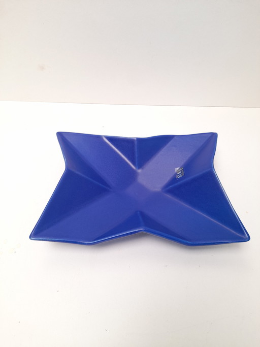 Asa Selection origami-style valet tray in bright blue