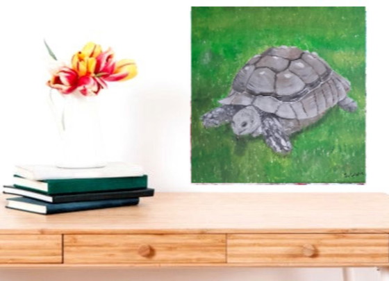 Image 1 of Schilderij schildpad