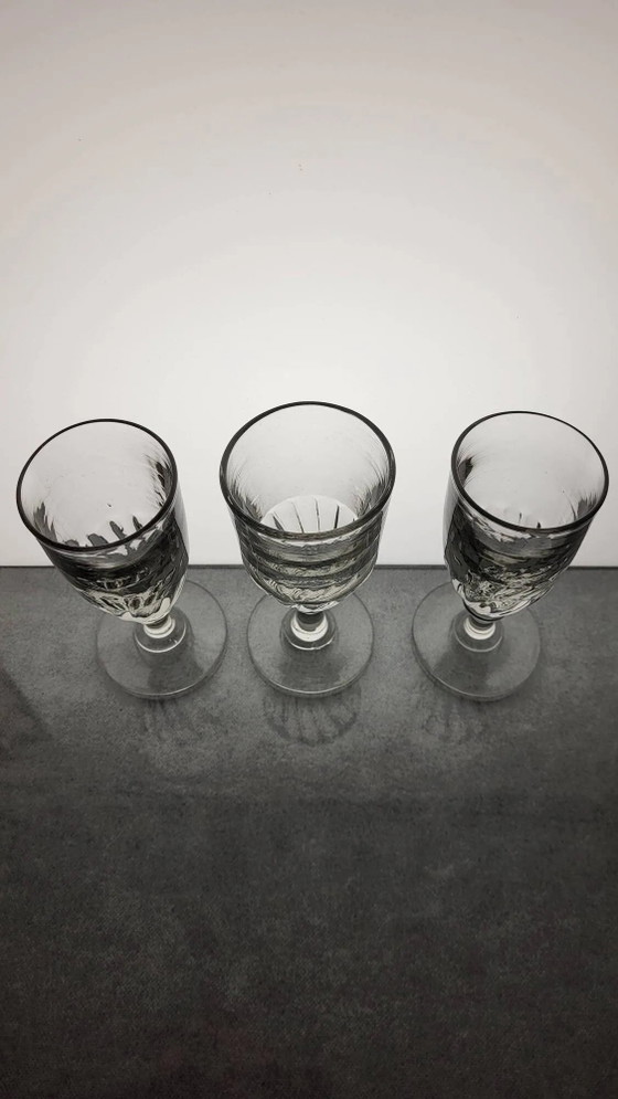 6 bicchieri da vino/assenzio del XIX secolo – Bicchieri e caraffe, Cristallo, Vetro (photo 6 of 9)