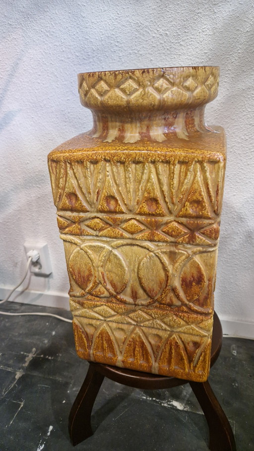 Ochre-yellow West Germany Bay vase 92 45