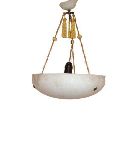 Alabaster Ampla Lamp, 1930s