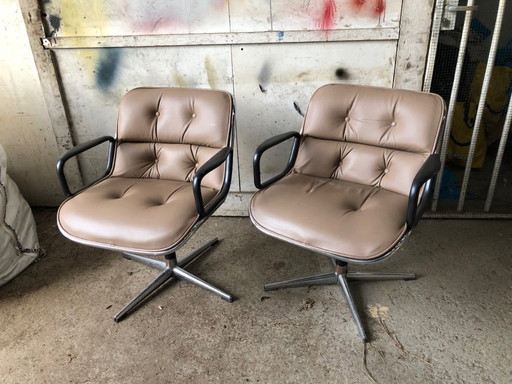 2x Charles Pollock Executive chair