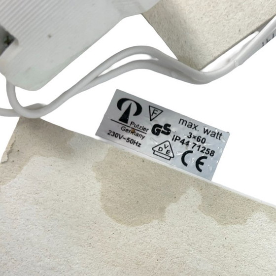 Image 1 of Peill & Putzler ceiling lamp – Germany, 1970s, opal glass, 40 cm, 3×E27