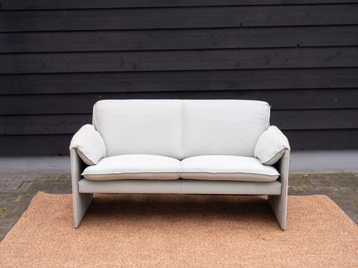 2x Leolux Bora Bora | Divani di design a 2 posti blu | Zona soggiorno