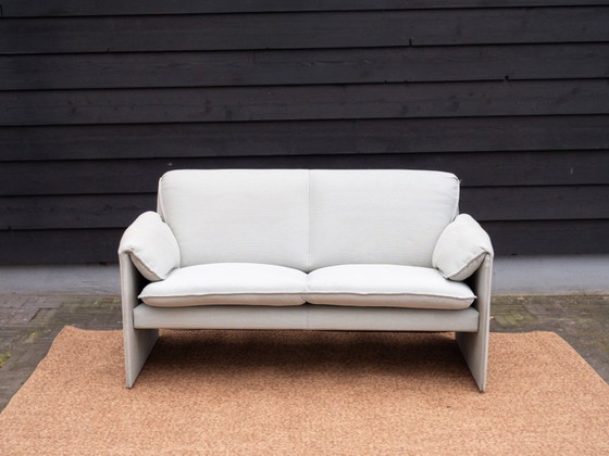 Image 1 of 2x Leolux Bora Bora | Divani di design a 2 posti blu | Zona soggiorno