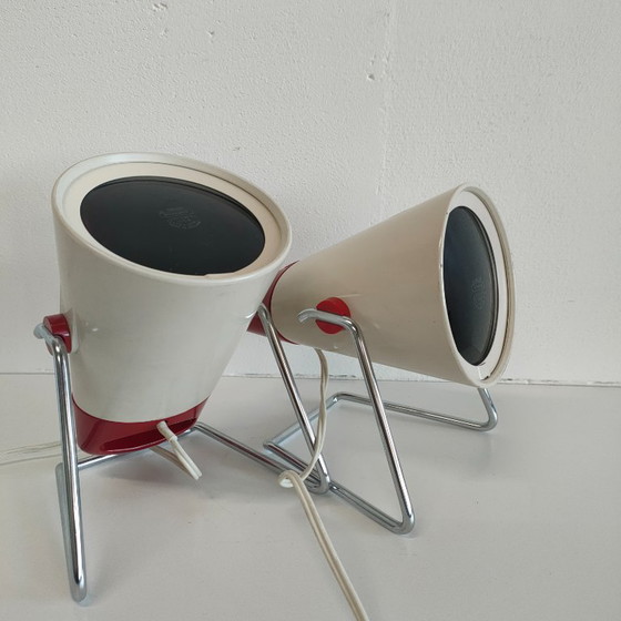 Philips Infraphil Kl7500 Jahre '46-'65, Tischlampen, Metall, Kunststoff, Creme, Vintage (Foto 12 von 15)
