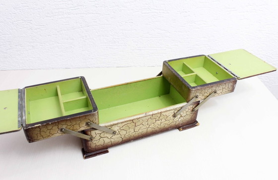 Image 1 of Macchina da cucire da tavolo, scatola da cucito vintage