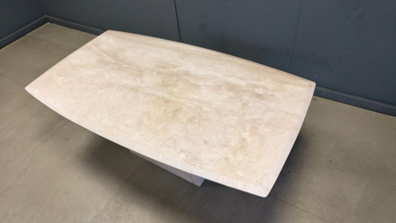 Image 1 of Vintage travertine dining table, 1970s