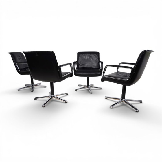 Image 1 of Ensemble de 4 chaises pivotantes Wilkhahn Delta par Delta Design, 1970
