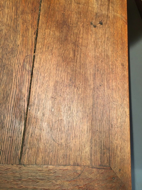 Escritorio rústico de roble con cajón – Mesas auxiliares, Rustic (photo 7 of 10)