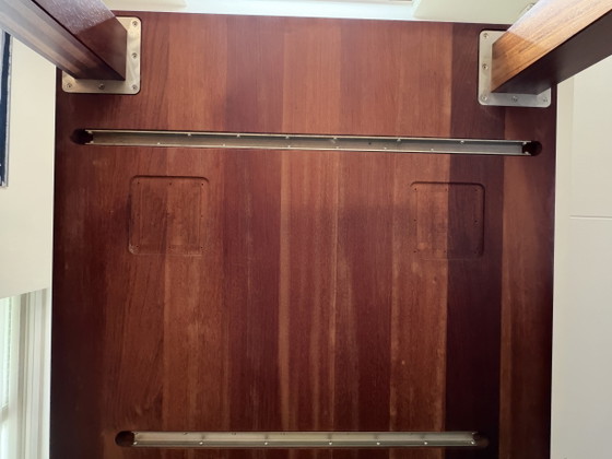 Image 1 of Massief hardhouten bloktafel 240x110 - Poten verplaatsbaar