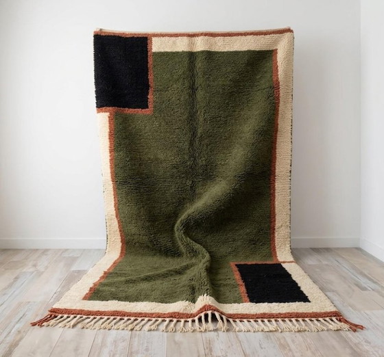Tapis marocain élégant – Laine des montagnes de l'Atlas, fait main, 250 cm x 150 cm – Cotton (photo 2 of 7)