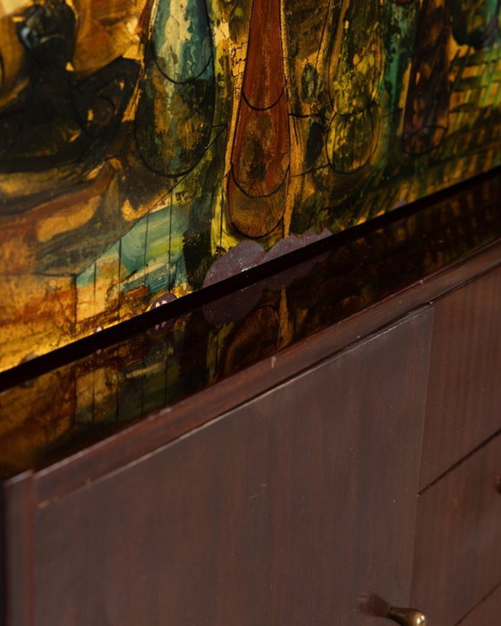 Image 1 of Pagina 1 di 29 Credenza alta in legno vintage anni '50 disegnata da Umberto Mascagni