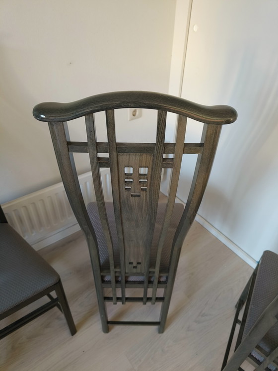 Image 1 of 4 Esszimmerstühle von Giorgetti Umberto Asnago