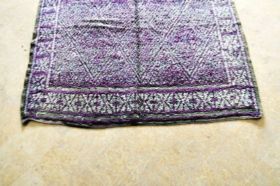 Image 1 of Paars Vintage Marokkaans Beni M'Guild Vloerkleed - 280 x 200 cm