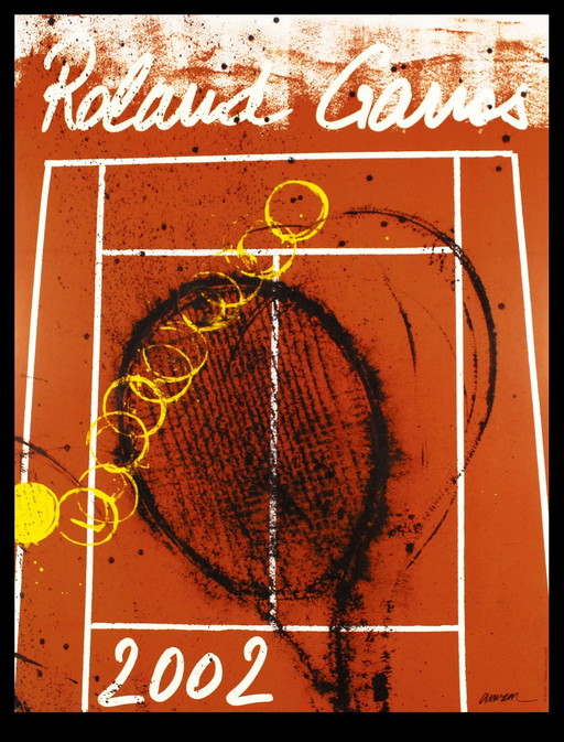 Arman, Fernandez - Roland Garros, 2002 - Color offset lithograph