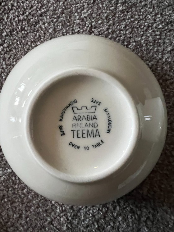 Servizio di stoviglie Arabia Teema Serie 12 pezzi, completo (più extra!), Ceramica, Porcellana, Crema (foto 10 di 16)