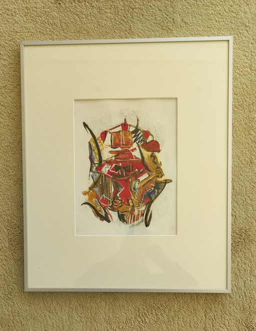 Two paintings of Japanese warriors