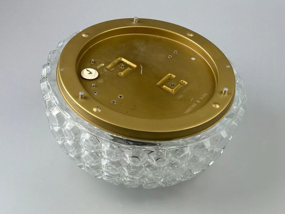 Image 1 of 60er 70er Jahre Deckenlampe Plafoniere Glashütte Limburg Germany Space Age